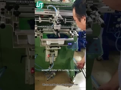 फ्लैट आइटम के लिए वक्र स्क्रीन प्रिंटर